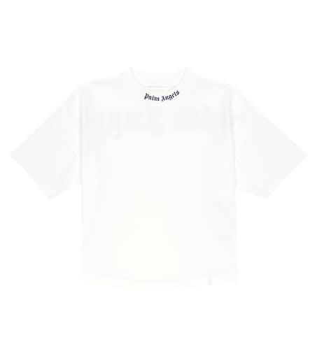 【関税込み】PALM ANGELS COTTON T-SHIRT Palm Angels logo-print Cotton T-shirt | Black | FARFETCH
