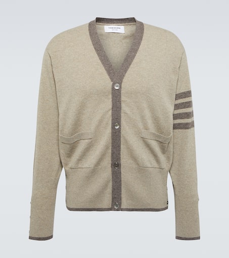 4-Bar cashmere cardigan in beige - Thom Browne | Mytheresa