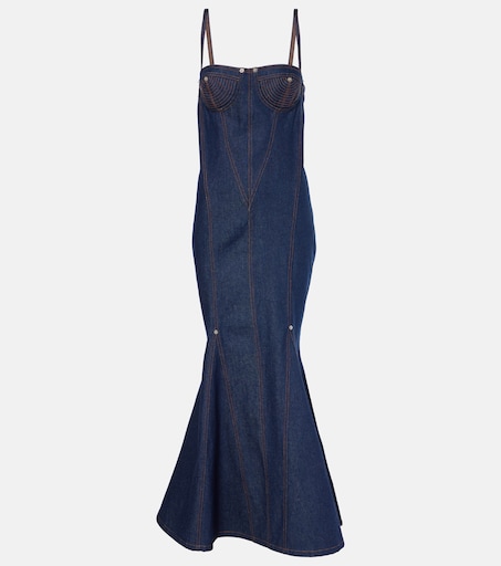 Jean Paul Gaultier - Denim maxi dress