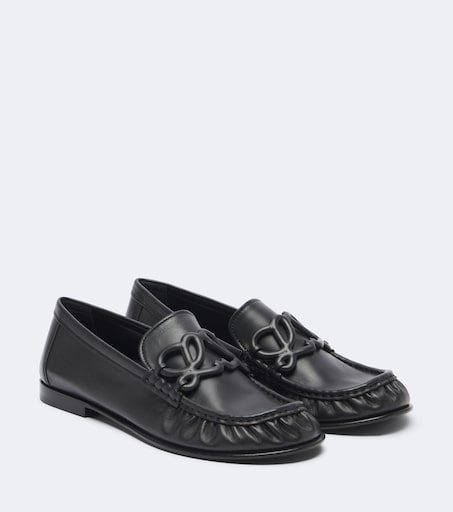 Double L leather loafers