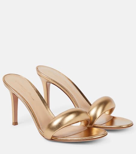 Metallic gold mules new arrivals