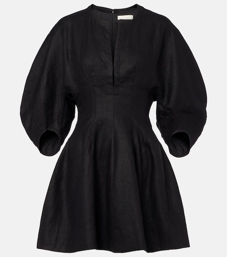 black dress for women a line AX Paris Women's Black Square Neck A-line Midi Dress main image 0