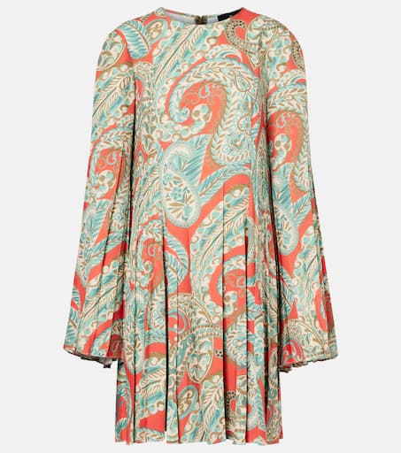 ワンピース ETRO PAISLEY PRINT DRESS ETRO Ruffled paisley-print cotton-blend poplin maxi dress