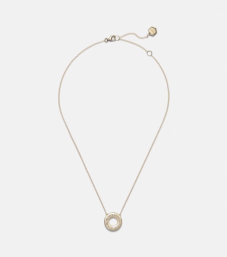 18kt gold pendant necklace with diamonds