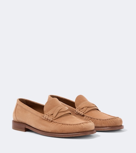 Brunello Cucinelli Suede penny loafers