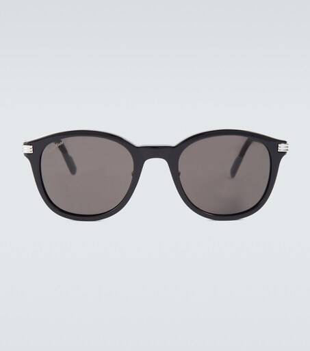 Runde Sonnenbrille in Schwarz - Cartier Eyewear Collection | Mytheresa
