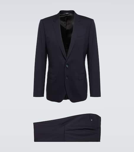 Martini wool suit in blue - Dolce Gabbana | Mytheresa