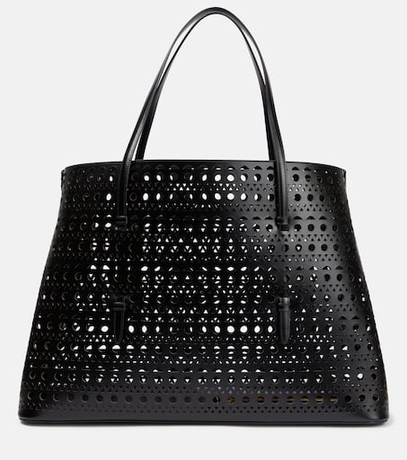 ALAIA バッグ アライア Mina 50 Large leather tote bag 752509 Mina 50 Large leather tote bag in black - Alaia | Mytheresa