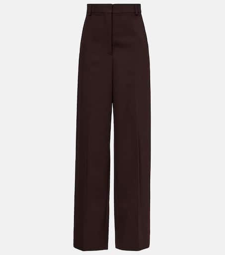 パンツ STELLA MCCARTNEY TIZIANO RED WOOL RUBY WIDE-LEG PANT Stella McCartney Tiziano Red Wool Ruby Wide-Leg Pant – LOZURI®