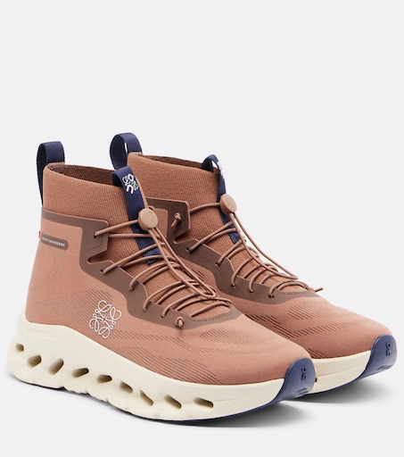 x On Cloudtilt high-top sneakers in brown - Loewe | Mytheresa