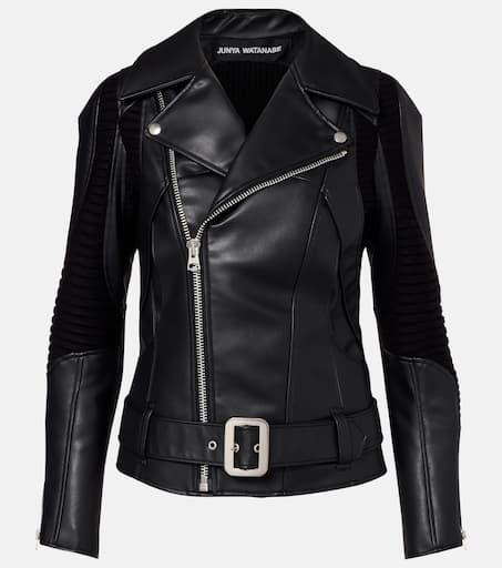 ジャケット・アウター NOKCHA Fake Leather Jacket PATCHWORK FAKE LEATHER JACKET – NOUNLESS