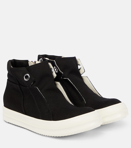 Dunk denim high-top sneakers in black - Rick Owens | Mytheresa
