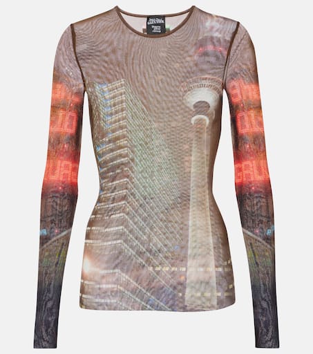 x Shayne Oliver City tulle top in multicoloured - Jean Paul