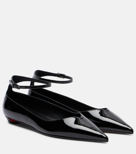 Louboutin ballerines Erozeena en cuir verni