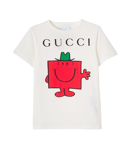 【新品未使用】GUCCI キッズTシャツ x Mr. Men Little Miss cotton jersey T-shirt in white - Gucci Kids