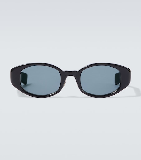 x EYEVAN 002R oval sunglasses in black - Auralee | Mytheresa