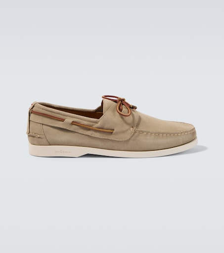 Kiton Suede boat shoes