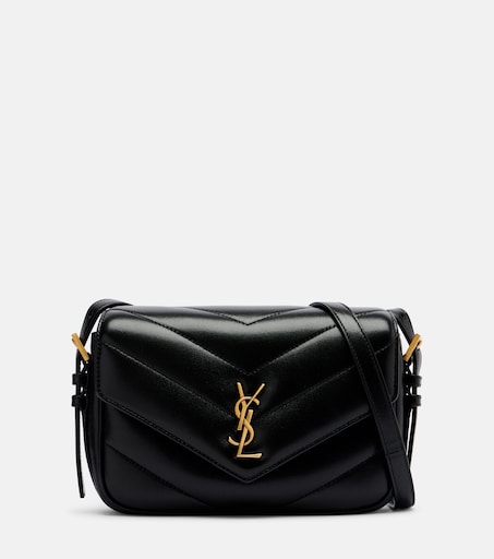 Loulou Toy leather crossbody bag in black - Saint Laurent | Mytheresa