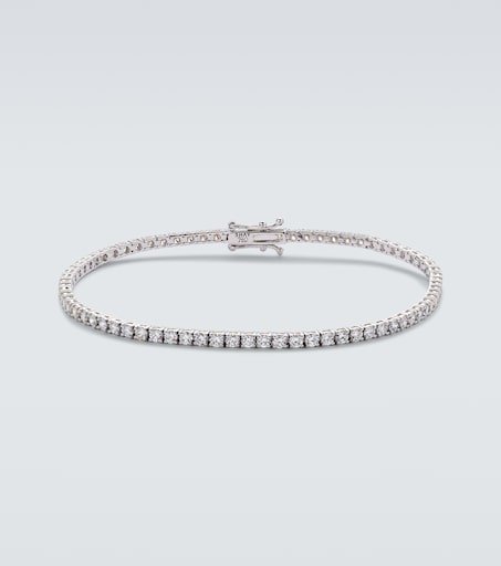 18kt white gold tennis bracelet with diamonds