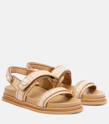 Fayence leather sandals in beige - Jimmy Choo | Mytheresa