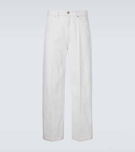 パンツ Lemaire white denim 46 Wide-leg jeans in white - Lemaire | Mytheresa
