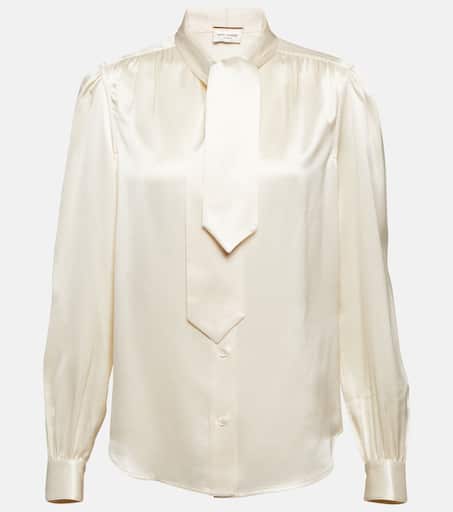 【関税＆送料込み】Saint Laurent Bow Tie In Silk Satin Saint Laurent Yves Silk Satin Bow Tie Black – voilà.id