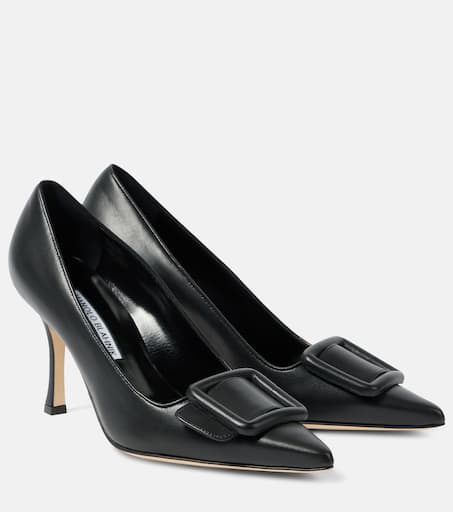 【MANOLO BLAHNIK】70 patent-leather and suede ankle ブーツ P00927262.jpg