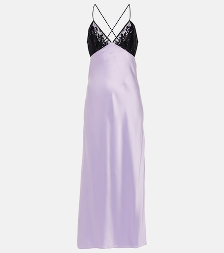 purple silk night dress Women's Satin Nightgown Short Slip Sleep Dress Silk V Neck Sleepwear Solid  Color Nightwear, Purple