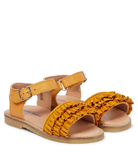 Yellow ruffle sale sandals