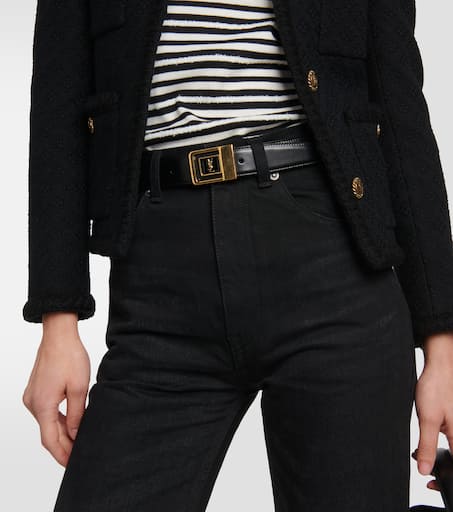 Yves Saint Laurent La 66 leather belt - Belts - Free