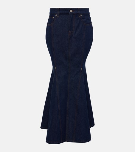 Jupe Longue Crayon Noire En Laine Jean Paul Gaultier - Taille 36/38 (US6) - Occasion Très Bon état
