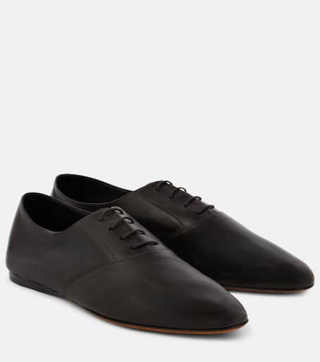 The Row Awar Lace Up leather Oxford shoes - Shoes - Compare
