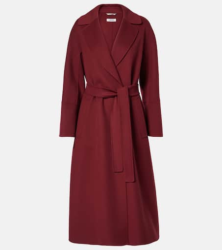 Wool wrap coat in red - S Max Mara | Mytheresa
