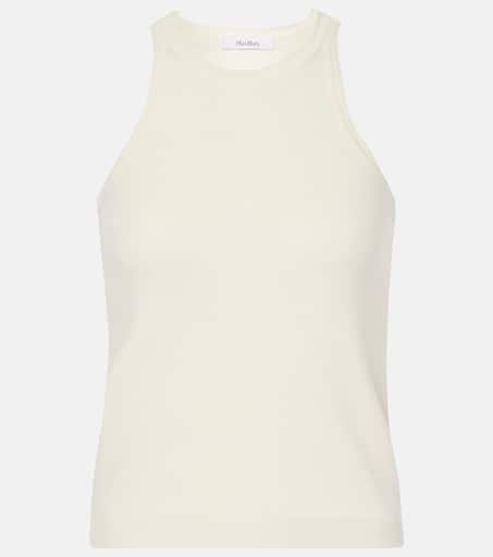 【送料&関税込】Max Mara Nido Cotton Tank Top Cotton tank top in brown - Max Mara | Mytheresa