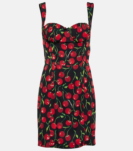 Dolce & Gabbana ゼブラ柄 シルクミニドレス ブラック P00831149.jpg
