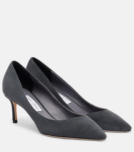 Romy 60 suede pumps in grey - Jimmy Choo | Mytheresa