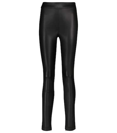 Helmut lang on sale black leather leggings