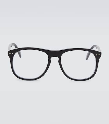 メガネ Celine Eyeglass Frame CL50089I 001 Black Square Oversize Celine CL50089I 001 Glasses | Shop Securely Online at