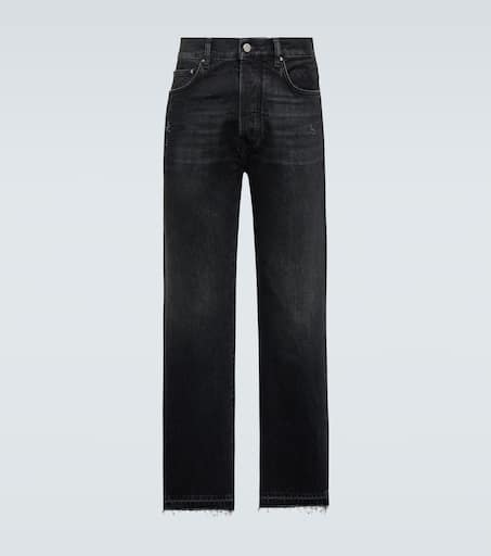 【SCENERITY】22SS★ Straight Black Jeans Crescent Loose Fit Jeans | GUESS Factory
