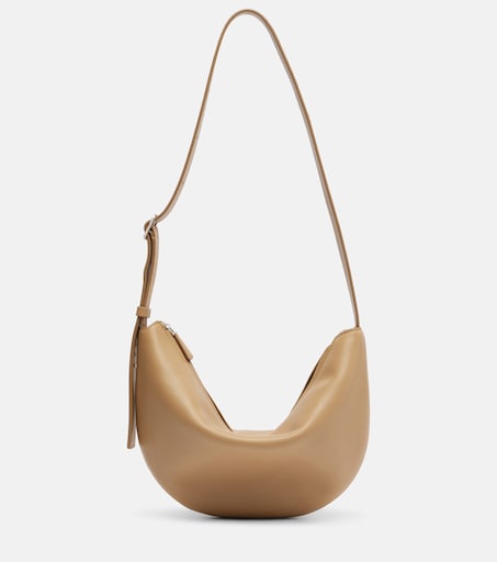 Jouvette leather crossbody bag in beige - The Row | Mytheresa