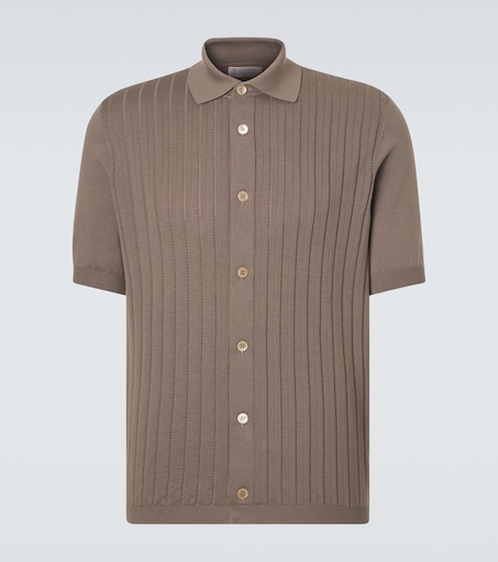 Brunello Cucinelli Ribbed-knit cotton cardigan