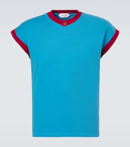 Versace Medusa cotton-blend jersey T-shirt