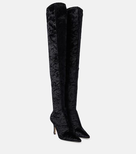 ダウンジャケット・コート Ella Velvet Over-the-knee Boots P00729892.jpg