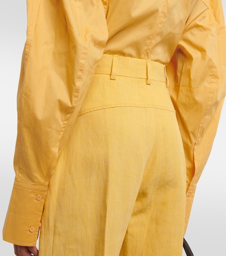 JACQUEMUS 리넨 블렌드 팬츠