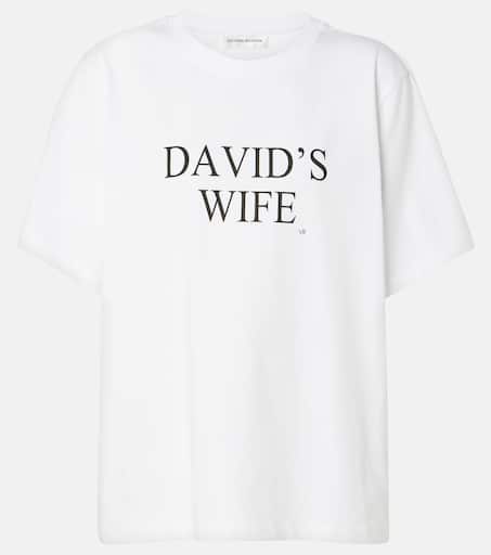 Tシャツ・カットソー Victoria Beckham Logo embroidery t-shirt Who The F*** Is Victoria Beckham' Victoria Beckham T-shirt