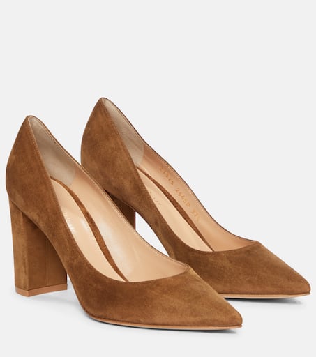 Piper 85 suede pumps in brown - Gianvito Rossi | Mytheresa