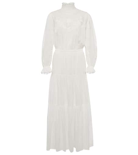 Grace cotton and silk maxi dress in white Isabel Marant Mytheresa
