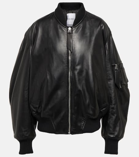 レザージャケット・コート THE ATTICO The Attico Jackets Black Zendaya The Attico Black Leather Jacket - Shop Now - Worldwide