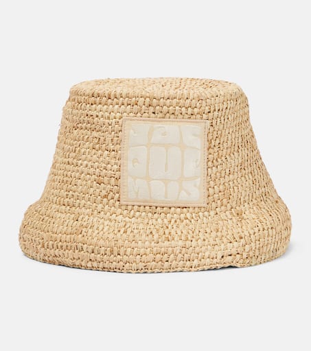 Le Bob Ficiu raffia bucket hat in beige - Jacquemus | Mytheresa