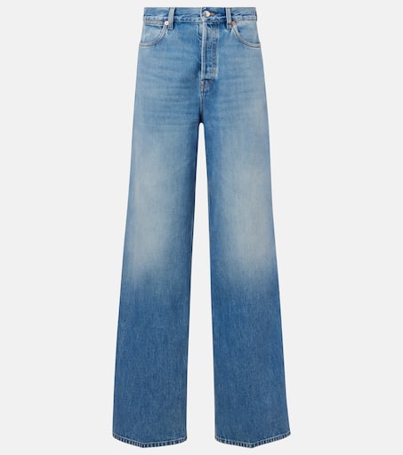 ボトムスその他 GUCCI Light blue wide-leg jeans Wide-leg jeans in blue - Gucci | Mytheresa